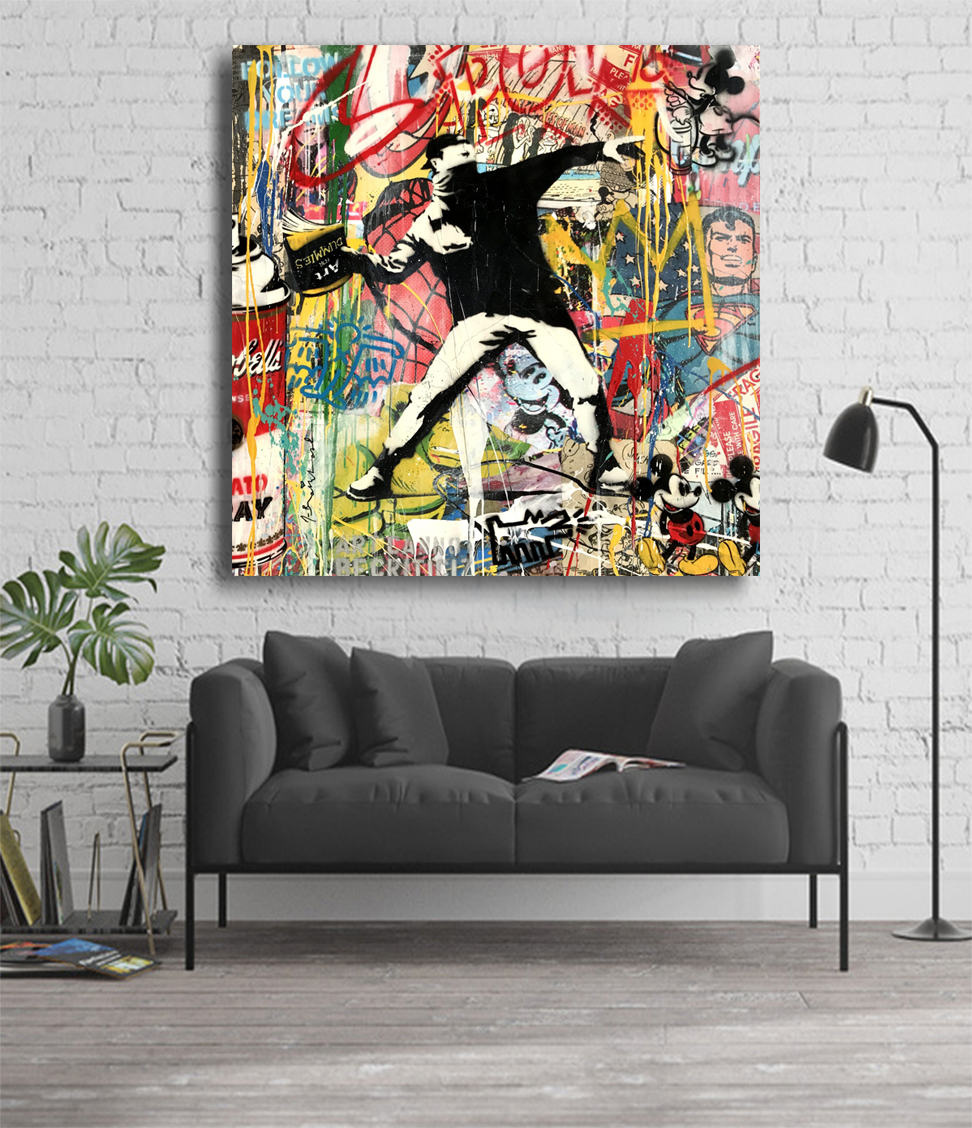 Banksy Art is for Dummies Book Thrower - Image 3