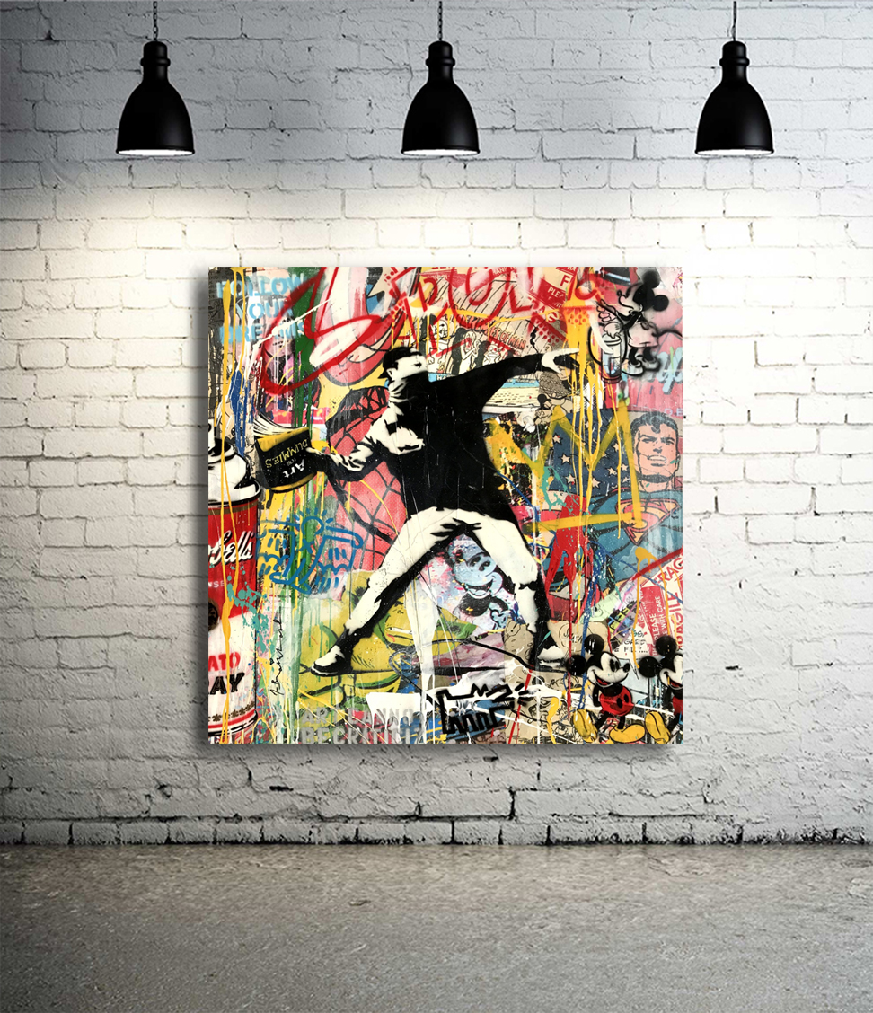 Banksy Art is for Dummies Book Thrower - Image 4