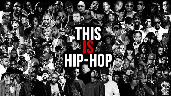 Rap Music Hip Hop Legends Old School School Rap Collage Canvas Print 36 x 20