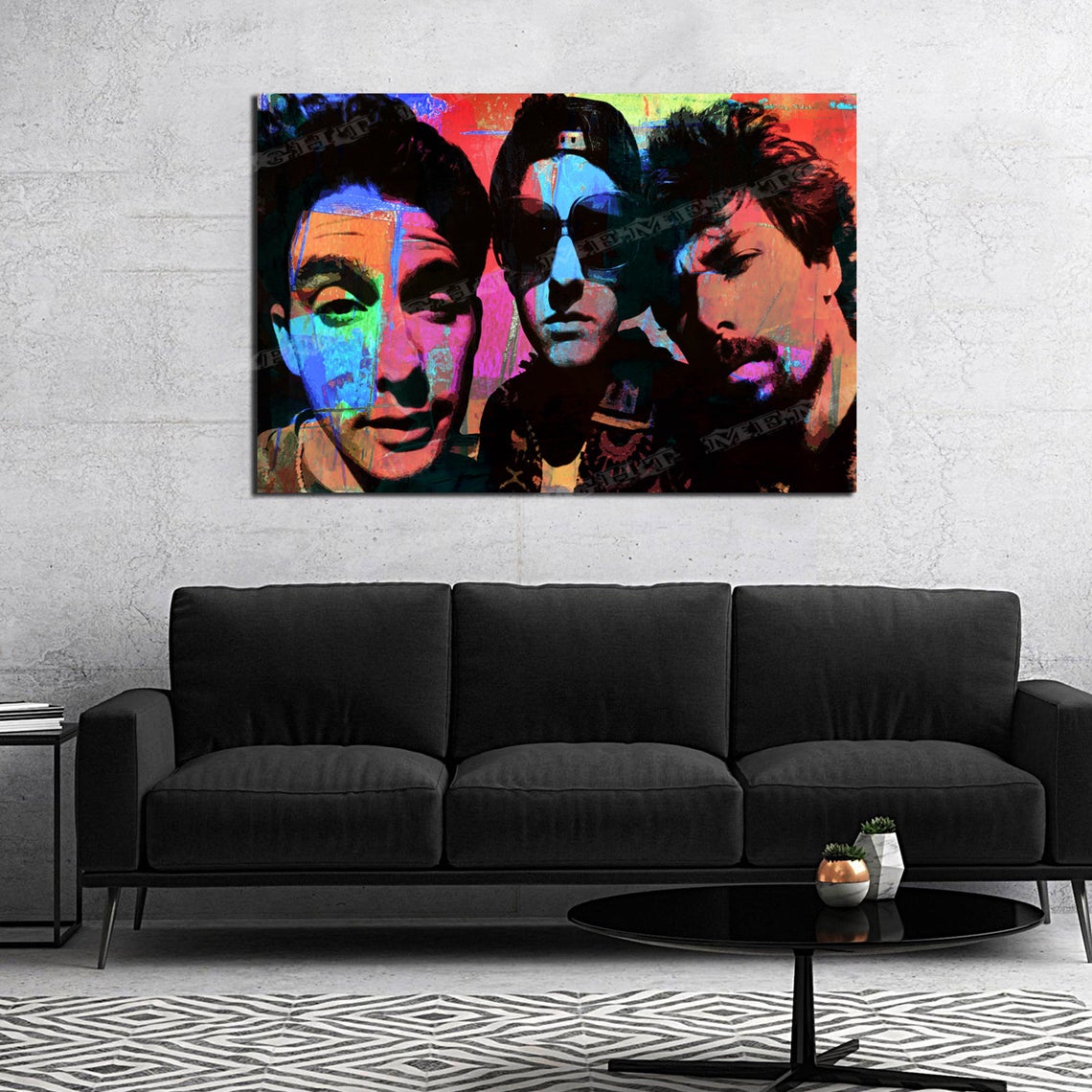 Beastie Boys Old School Hip Hop Acrylic Painting by MEMENTO Ready to Hang Canvas Print - Image 3