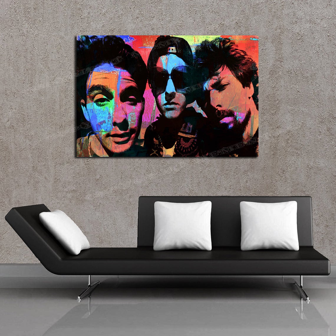 Beastie Boys Old School Hip Hop Acrylic Painting by MEMENTO Ready to Hang Canvas Print - Image 2