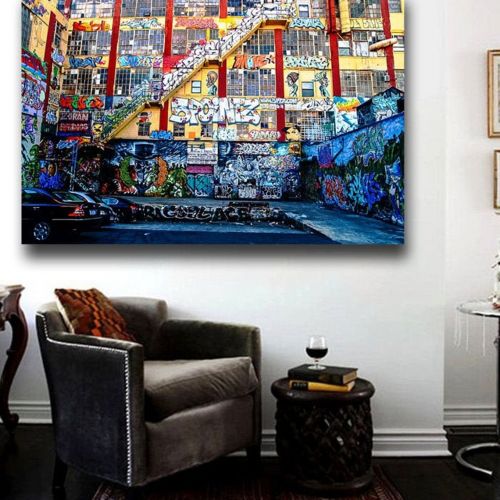 Graffiti on the 5Pointz building in Long Island Poster Print Wall Art 36 x 24 Ready to Hang
