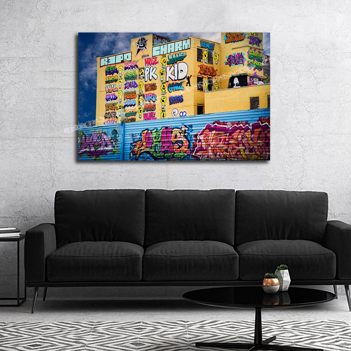 Graffiti Mecca 5Pointz building NYC tag wall 36 x 24- HD Ready to Hang canvas- graffiti- 5 points - NYC - Image 5